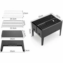 HANBING Barbecue Portable Rack Pliant Ensemble De Gril Extérieur Paquet De Gril De Barbecue -France Barbecue Soldes Boutique 43592832 4