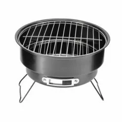 HANBING Barbecue Rond Portatif Extérieur Barbecue En Acier Inoxydable Gril Se Pliant De Barbecue