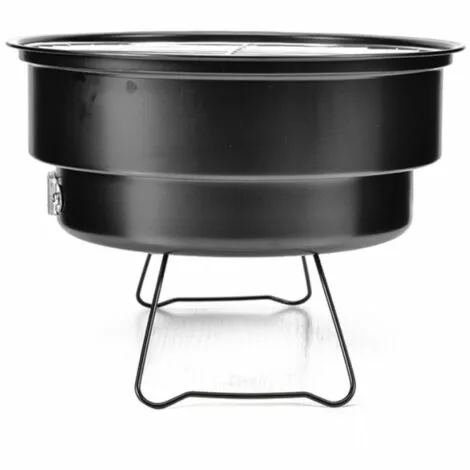 HANBING Barbecue Rond Portatif Extérieur Barbecue En Acier Inoxydable Gril Se Pliant De Barbecue 5 HANBING Barbecue Rond Portatif Extérieur Barbecue En Acier Inoxydable Gril Se Pliant De Barbecue – Image 3