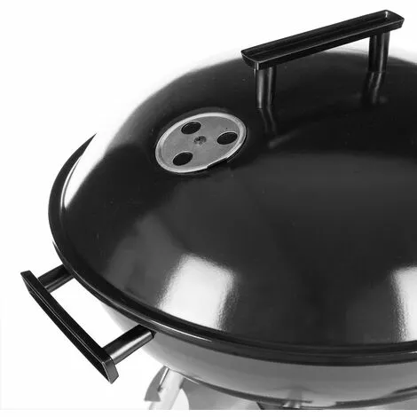 LOLAHOME Barbecue à Charbon Milena Avec Grille En Acier Noir 74x45x41 Cm 6 LOLAHOME Barbecue à Charbon Milena Avec Grille En Acier Noir 74x45x41 Cm – Image 4
