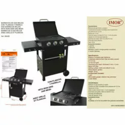 Barbecue De Jardin IMOR® , 3 Brûleurs Pour Butane Et Propane, Mod. Belice -France Barbecue Soldes Boutique 45562867 5