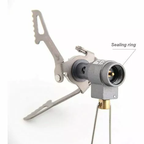 BRIDAY 26g Poêle Ultra-Léger Titane En Alliage Poêle À Camping Poêles À Gaz Cuisinière En Plein Air Miniature Portable Pique-Nique 4 BRIDAY 26g Poêle Ultra-Léger Titane En Alliage Poêle À Camping Poêles À Gaz Cuisinière En Plein Air Miniature Portable Pique-Nique – Image 2