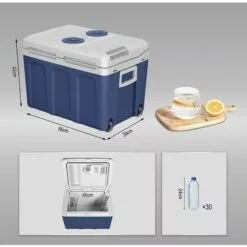 WOLTU Mini Réfrigérateur.maintien Au Chaud Ou Refroidissement.12V Et 220V.pour Voiture Ou Camping.Bleu Foncé -France Barbecue Soldes Boutique 46355783 4