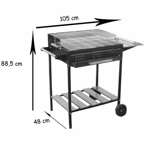 Barbecue De Jardin IMOR® , Pour Charbon De Bois Et/ou Bois, Teide 6 Barbecue De Jardin IMOR® , Pour Charbon De Bois Et/ou Bois, Teide – Image 4