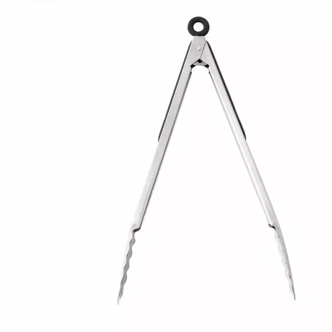 LOLA HOME Pince à Barbecue En Acier Inoxydable Noir Et Argent De 35 Cm 3 LOLA HOME Pince à Barbecue En Acier Inoxydable Noir Et Argent De 35 Cm