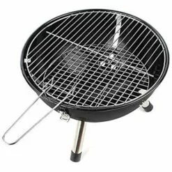 Aqrau Barbecue à Charbon De Bois Noir Pour Pique-Nique Barbecue à Billes Pour Charbon De Bois De Diamètre Avec Bac à Cendres Amovible Pour Barbecue Rond à Grille Avec Surface De Gril - 45 * 30 CM - Type De Foot -France Barbecue Soldes Boutique 48353564 4