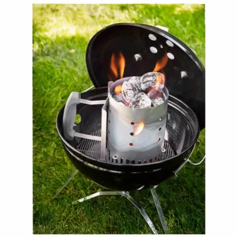 Pack WEBER Barbecue à Charbon Smokey Joe 37cm Noir - Sac De Charbon - Sac De Transport - Cheminée D'allumage - Sac De Briquettes 4 Pack WEBER Barbecue à Charbon Smokey Joe 37cm Noir - Sac De Charbon - Sac De Transport - Cheminée D'allumage - Sac De Briquettes – Image 2