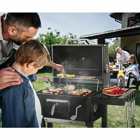 Homfa Barbecue Au Charbon De Bois - 105 X115 X 45 Cm 7 Homfa Barbecue Au Charbon De Bois - 105 X115 X 45 Cm – Image 5