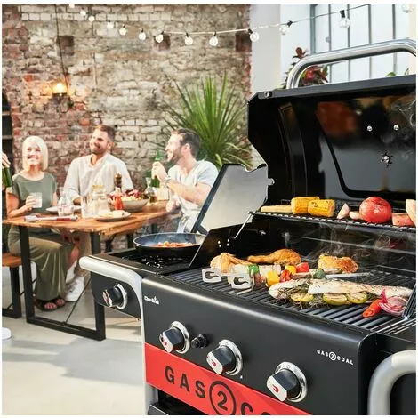 Barbecue à Gaz Et à Charbon Gas2Coal Char-Broil 2.0 3B - Noir 7 Barbecue à Gaz Et à Charbon Gas2Coal Char-Broil 2.0 3B - Noir – Image 5