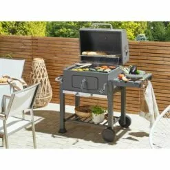 BELIANI Gril De Barbecue Au Charbon Gris - Gris 5 BELIANI Gril De Barbecue Au Charbon Gris - Gris -France Barbecue Soldes Boutique 50849540 2