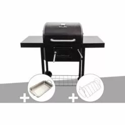 Barbecue à Charbon Char-Broil Performance Charcoal 2600 + Plat à Rôtir + Support En Inox Pour Rubs Et Rôti Grill +® Char-Broil - Noir