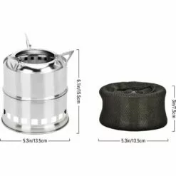 SUPERMARKET Réchaud De Camping, Poêle à Alcool Au Feu De Bois Pliable Petit Poêle Portable En Acier Inoxydable Pour Randonnée En Plein Air Randonnée Voyager Pique-Nique Barbecue，Superma -France Barbecue Soldes Boutique 51169712 2