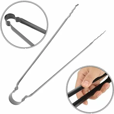 VERSAILLESFR 30cm Pince à Charbon Multifonctionnelle Pince à Barbecue En Métal Outil De Service Au Charbon De Bois Avec Poignée Isolée Pour Utilisation De Pique-Nique Au Barbecue En Plein Air Noir -Versailles 5 VERSAILLESFR 30cm Pince à Charbon Multifonctionnelle Pince à Barbecue En Métal Outil De Service Au Charbon De Bois Avec Poignée Isolée Pour Utilisation De Pique-Nique Au Barbecue En Plein Air Noir -Versailles – Image 3