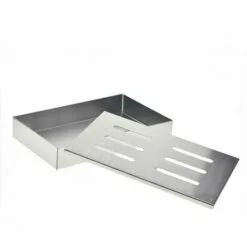 VERSAILLESFR Original BBQ Boîte à Fumoir En Acier Inoxydable 100% Acier Inoxydabox/Accessoire De Barbecue à Gaz Pour Barbecue à Boule Et Barbecue Au Charbon De Bois 21 X 13 X 3,5 Cm -Versailles -France Barbecue Soldes Boutique 51243987 4