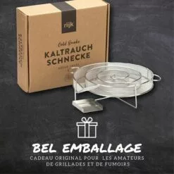 VERSAILLESFR Spirale Fumoir à Froid - Fumoir Serpentin - Générateur De Fumée - Pour Fumer Dans Le Gril Bouilloire - Rondes -Versailles -France Barbecue Soldes Boutique 51244370 5