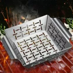 VERSAILLESFR Panier Pour Barbecue En Acier Inoxydable 17.2 X 17.2 X 6 Cm -Versailles -France Barbecue Soldes Boutique 51244375 4