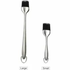 LIFCAUSAL Sauce Badigeonner Brosse Barbecue Barbecue Grill Patisserie Brosse Résistant à La Chaleur Cuisson Cuisson Silicone Brosse Poignées En Acier Inoxydable Grand -France Barbecue Soldes Boutique 51373544 2