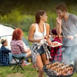 HALOYO Barbecue Boule Portatif Grille 12 Pouces Noire -France Barbecue Soldes Boutique 51649950 2