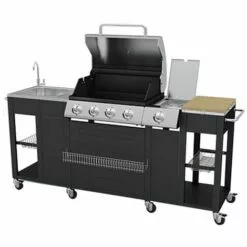 YOUTHUP Cuisine Extérieur 4 Brûleurs + 1 Outils De Cuisine De Jardi -France Barbecue Soldes Boutique 51853156 3