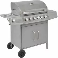 YOUTHUP Barbecue à Gaz 6 + 1 Zone De Cuisson Argenté - Argent 9 YOUTHUP Barbecue à Gaz 6 + 1 Zone De Cuisson Argenté - Argent -France Barbecue Soldes Boutique 51880749 3