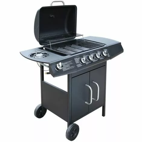 Topdeal Barbecue à Gaz 4 + 1 Zone De Cuisson Noir 3 Topdeal Barbecue à Gaz 4 + 1 Zone De Cuisson Noir