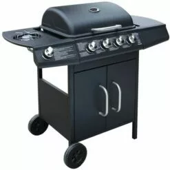 Topdeal Barbecue à Gaz 4 + 1 Zone De Cuisson Noir 9 Topdeal Barbecue à Gaz 4 + 1 Zone De Cuisson Noir -France Barbecue Soldes Boutique 52092350 3