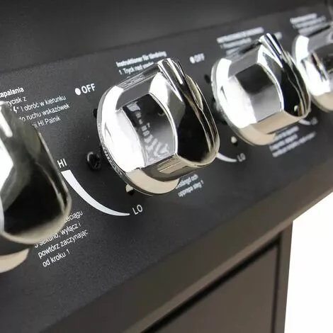 Topdeal Barbecue à Gaz 4 + 1 Zone De Cuisson Noir 7 Topdeal Barbecue à Gaz 4 + 1 Zone De Cuisson Noir – Image 5