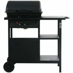 Topdeal Barbecue à Gaz Avec Table Latérale à 3 Niveaux Noir -France Barbecue Soldes Boutique 52092362 4