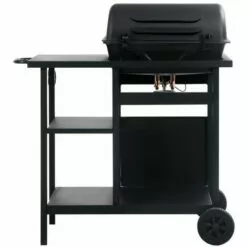 Topdeal Barbecue à Gaz Avec Table Latérale à 3 Niveaux Noir -France Barbecue Soldes Boutique 52092362 5