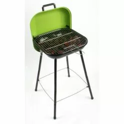 Barbecue Pliable Charbon De Bois "Pic Nic", Central Park - 42x42 Cm - Vert - Vert