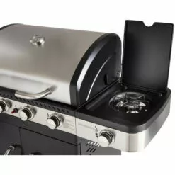 Barbecue Gaz 2 En 1 Fidgi - Grill Et Plancha - 4 Brûleurs - Thermomètre Capot - Puissance 14,5 Kw - Noir/Inox - Cook'In Garden -France Barbecue Soldes Boutique 52762275 3