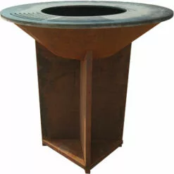 PURLINE Grand Barbecue En Acier Corten Avec Plaque Et Grille En Acier - No Name 8 PURLINE Grand Barbecue En Acier Corten Avec Plaque Et Grille En Acier - No Name -France Barbecue Soldes Boutique 52781334 2