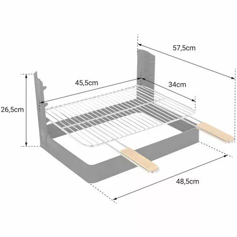 SOMAGIC - Grilloir Au Charbon De Bois - Noir 5 SOMAGIC - Grilloir Au Charbon De Bois - Noir – Image 3