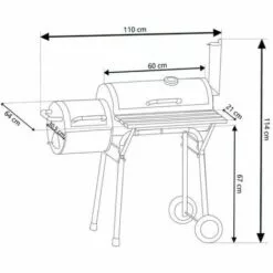 CAESAROO Barbecue à Charbon De Bois Donald En Acier Peint Noir | Noir -France Barbecue Soldes Boutique 53599122 5