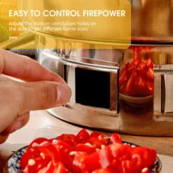 LIFCAUSAL 13 Pouces Barbecue Grill Multifonctionnel Charbon De Bois Rond Camping Grill Poêle De Table Fumeur Grill Grillé Net Et Plateau Pour Cour Pique-Nique Plage Barbecue -France Barbecue Soldes Boutique 53642971 4