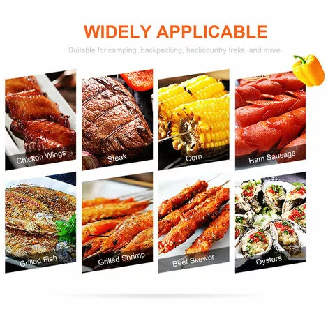 LIFCAUSAL Barbecue De Camping Pliable Pour Feu De Camp Mini Portable Avec Filet De Barbecue Poêle à Bois Extérieur Barbecue De Camping à Charbon De Bois Pour Cuisson à Flamme Nue Pique-nique Barbecue à La Maison Pour 4 à 6 Personnes 5 LIFCAUSAL Barbecue De Camping Pliable Pour Feu De Camp Mini Portable Avec Filet De Barbecue Poêle à Bois Extérieur Barbecue De Camping à Charbon De Bois Pour Cuisson à Flamme Nue Pique-nique Barbecue à La Maison Pour 4 à 6 Personnes – Image 3