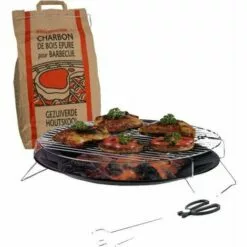 Barbecue - Ensemble De Grillades - Charbon De Bois - 36 X 36 X 20 Cm - Métal - Noir - MaxxGarden -France Barbecue Soldes Boutique 54009625 4