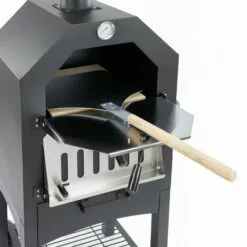 Four à Pizza - Barbecue Fumoir - Charbon De Bois Ou Pellets - 45 X 65 X 48 Cm - Métal - Noir - MaxxGarden -France Barbecue Soldes Boutique 54009630 3