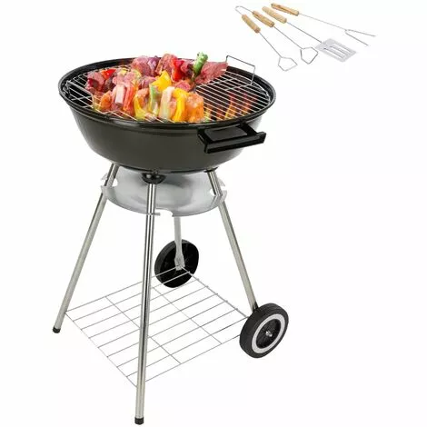 Barbecue Charbon - BBQ Grill - 45cm Diamètre - Incl. Accessoires - MaxxGarden 3 Barbecue Charbon - BBQ Grill - 45cm Diamètre - Incl. Accessoires - MaxxGarden