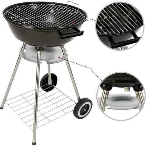 Barbecue Charbon - BBQ Grill - 45cm Diamètre - Incl. Accessoires - MaxxGarden 6 Barbecue Charbon - BBQ Grill - 45cm Diamètre - Incl. Accessoires - MaxxGarden – Image 4