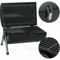 Barbecue - Set De Barbecue Gratuit - Charbon De Bois - 38 X 45 X 26 Cm - Noir - MaxxGarden -France Barbecue Soldes Boutique 54009748 5