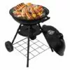 WOLTU Barbecue Au Charbon De Bois. Grill BBQ Avec Roues. 44x73cm. Utilisé Pour Jardin Ou Camping.Noir -France Barbecue Soldes Boutique 54102543 1