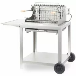 Le Marquier Barbecue Charbon + Chariot Exclusive Mendy 54 X 32 Cm - Inox