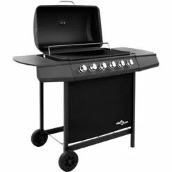 Hommoo Barbecue Gril A Gaz Avec 6 Brûleurs Noir 9 Hommoo Barbecue Gril A Gaz Avec 6 Brûleurs Noir -France Barbecue Soldes Boutique 54151313 3