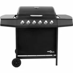 Hommoo Barbecue Gril A Gaz Avec 6 Brûleurs Noir 10 Hommoo Barbecue Gril A Gaz Avec 6 Brûleurs Noir -France Barbecue Soldes Boutique 54151313 4