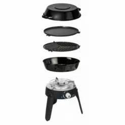 ANTARION CADAC Safari Chef 2 LP Barbecue Gaz BBQ Grill Spécial Camping Pieds Repliables - Noir