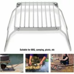 Grill De Barbecue,Triomphe Barbecue Portatif Pliable De Camping Barbecue En Acier Inoxydable Barbecue De Pique-nique Accessoire Pour Le Camping -France Barbecue Soldes Boutique 54678069 5
