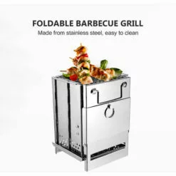 ASUPERMALL Réchaud à Bois En Acier Inoxydable Mini Barbecue Léger Et Pliable Pour Le Camping, Le Jardin, L'extérieur Et Le Pique-nique ,15*15*21CM 8 ASUPERMALL Réchaud à Bois En Acier Inoxydable Mini Barbecue Léger Et Pliable Pour Le Camping, Le Jardin, L'extérieur Et Le Pique-nique ,15*15*21CM -France Barbecue Soldes Boutique 55283649 2