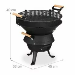 JARDIBRICODECO Baril De Barbecue En Fonte De Fer -France Barbecue Soldes Boutique 55316211 4