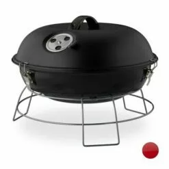 JARDIBRICODECO Barbecue Rond Portable